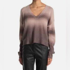 360 Cashmere Ombré V Neck Sweater